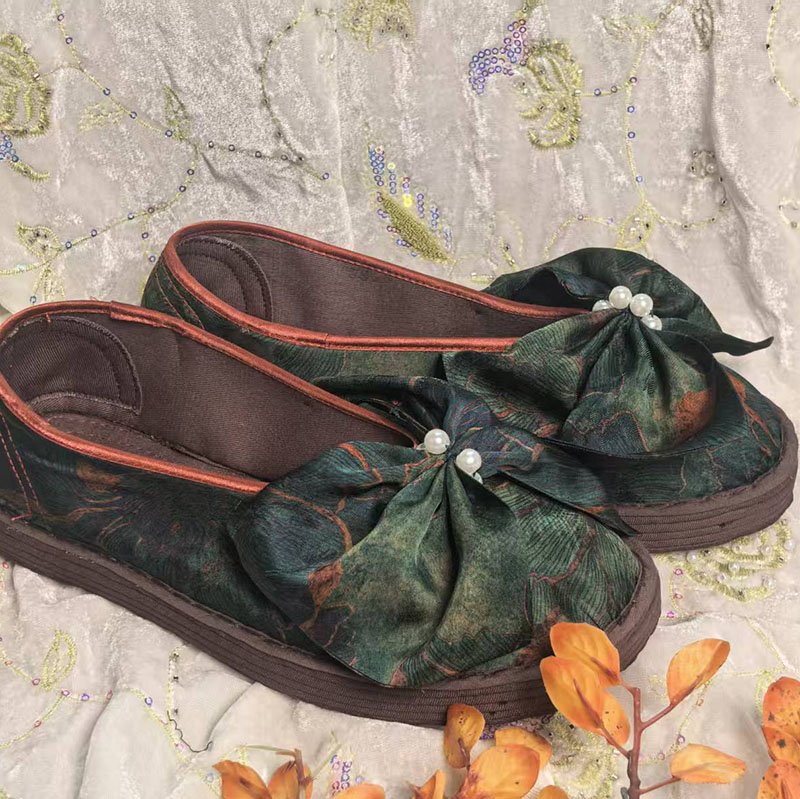 Handmade Retro New Chinese Style Thousand Layer Cloth Shoes