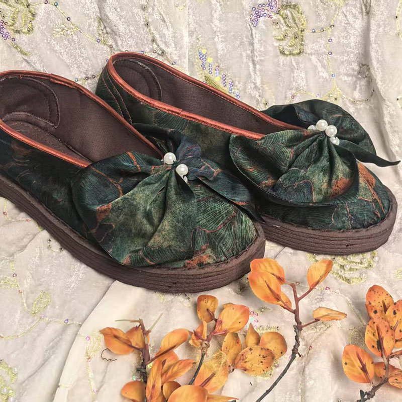Handmade Retro New Chinese Style Thousand Layer Cloth Shoes