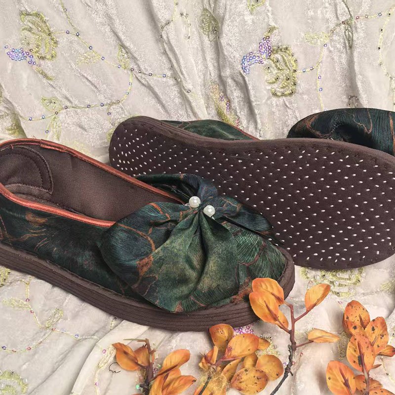 Handmade Retro New Chinese Style Thousand Layer Cloth Shoes
