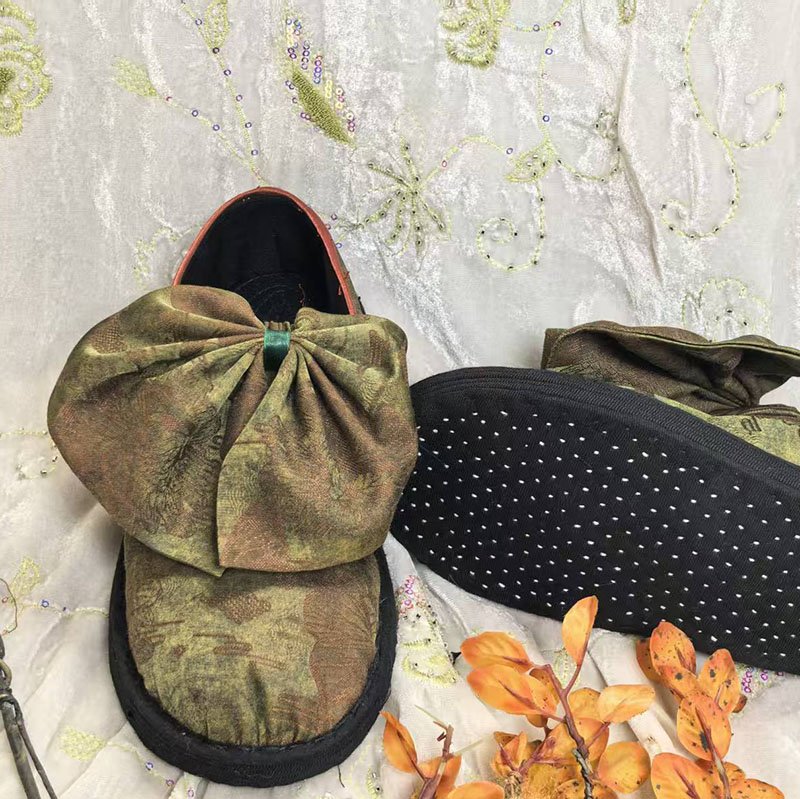 New Chinese Style Bow Knot Thousand Layer Cloth Shoes